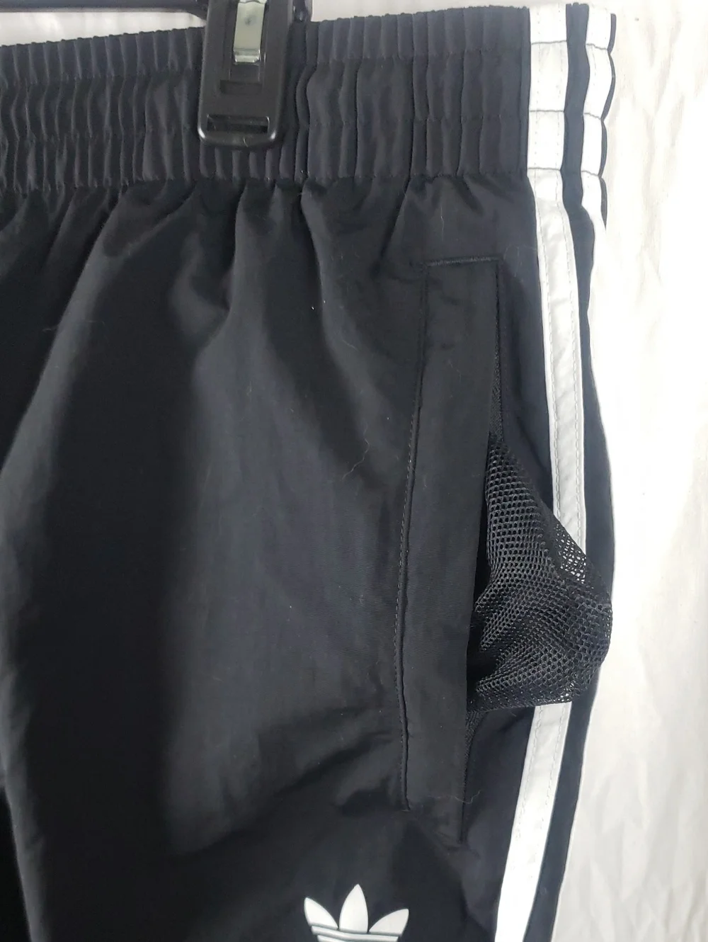 Adidas Men's 2XL Black 3 Stripes Swim Shorts
